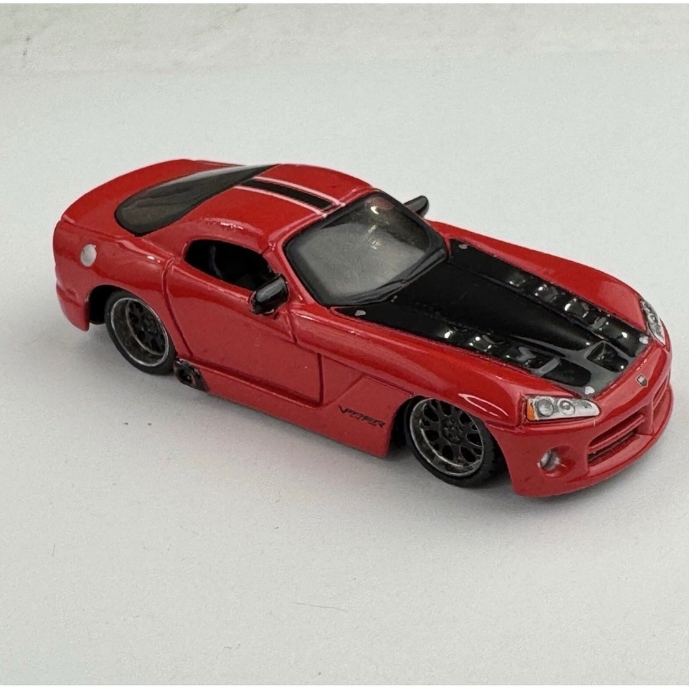 Maisto 2008 Dodge Viper SRT10 Red Black Hood Diecast Model Car‎ 1/64 Scale